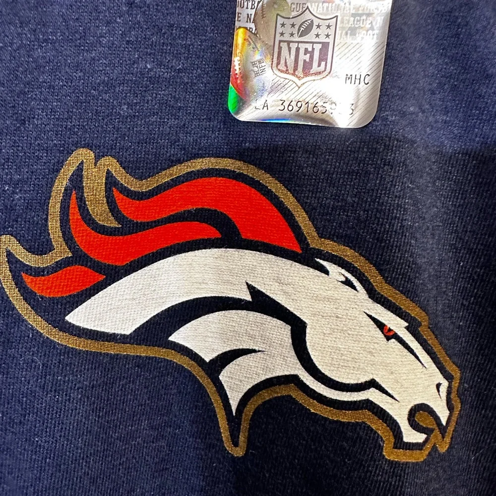 NWOT Nike Super Bowl 50 Broncos‎ Blue T-Shirt Size M
